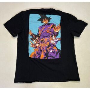Dragon Ball Super Anime Cartoon T-shirt Men XL Black Short Sleeve